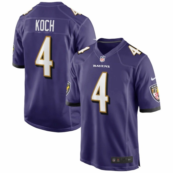Men's Sam Koch Purple Player Limited Team Jersey