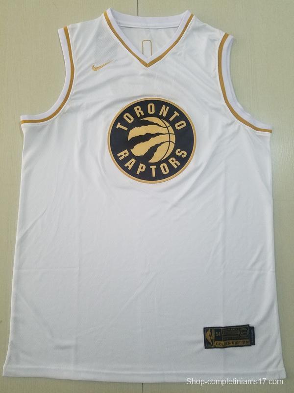 Pascal Siakam 43 White Golden Edition Jersey