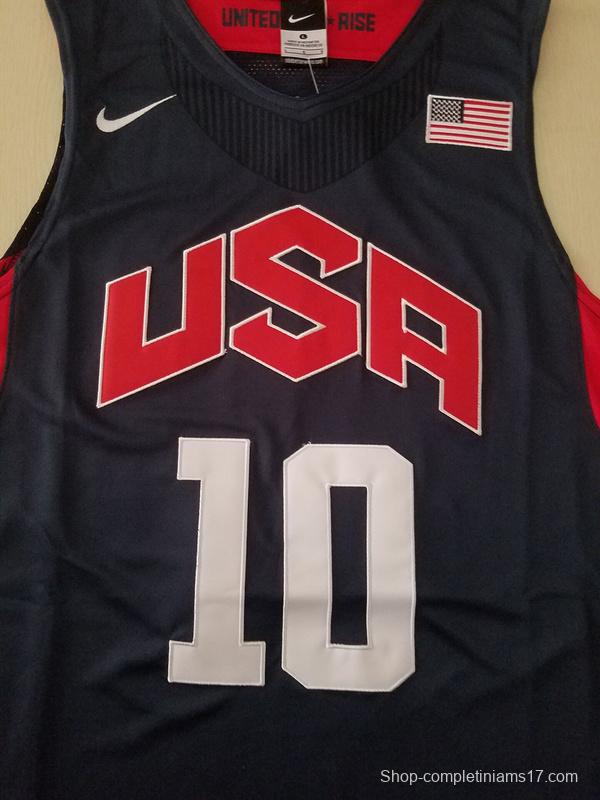 Kobe Bryant 10 Dark Blue USA Basketball Jersey