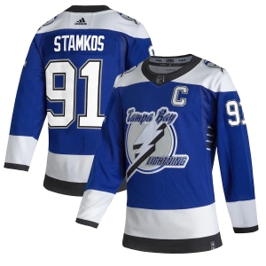 Women's Steven Stamkos Blue 2020-21 Reverse Retro Player Team Jersey