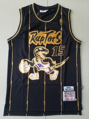 Vince Carter 15 1998-99 Throwback Classics Black Golden Edition Jersey