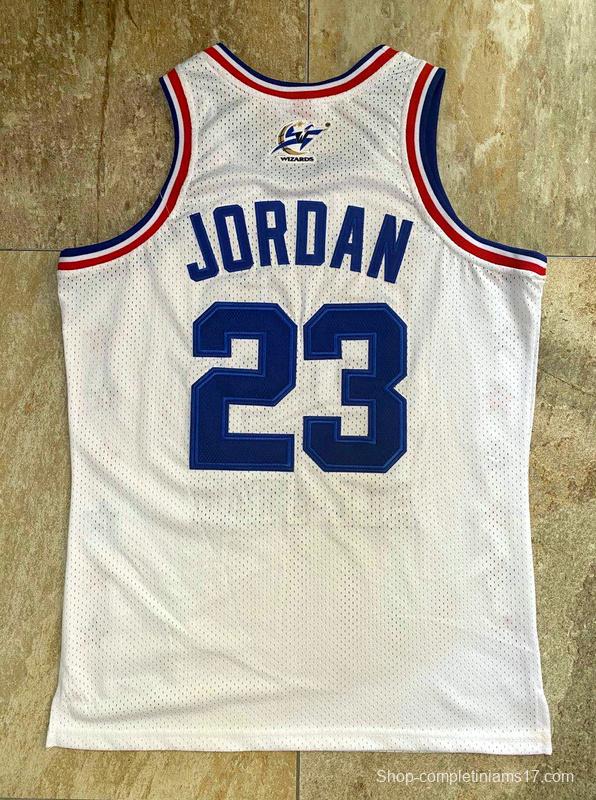 Men's Michael Jordan White Retro Classic Team Jersey