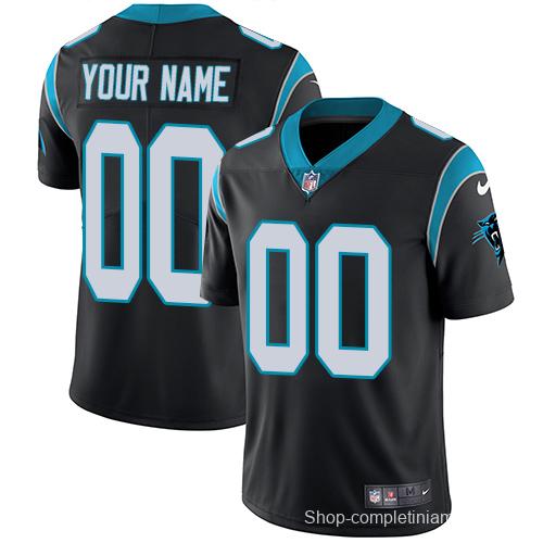 Men's Black Customized Limited Team Jersey