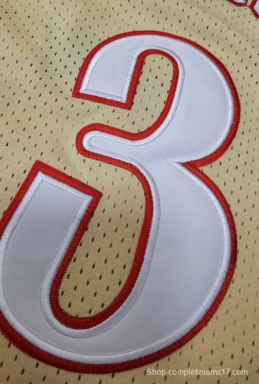 Men's Allen Iverson Golden Retro Classic Team Jersey