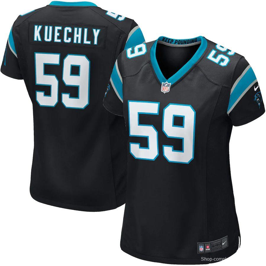 Women's Luke Kuechly Black Player Limited Team Jersey