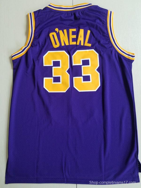 Shaquille O'Neal 33 LSU College Purple Basketball Jersey