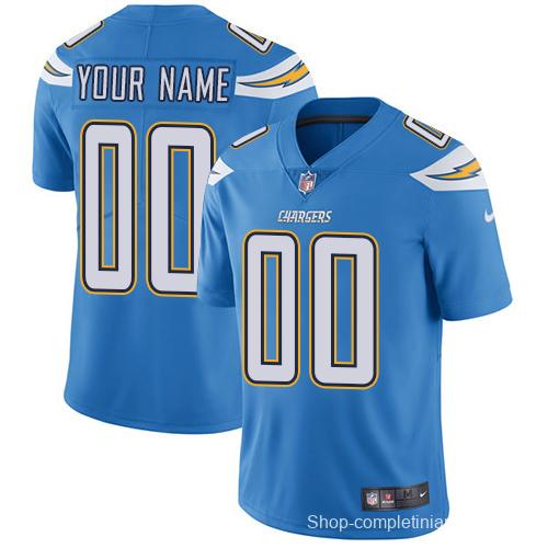 Men's Light Blue Custom Limited Team Jersey