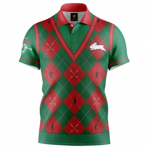 South Sydney Rabbitohs 2021 Men's Fairway Golf Polo Shirts