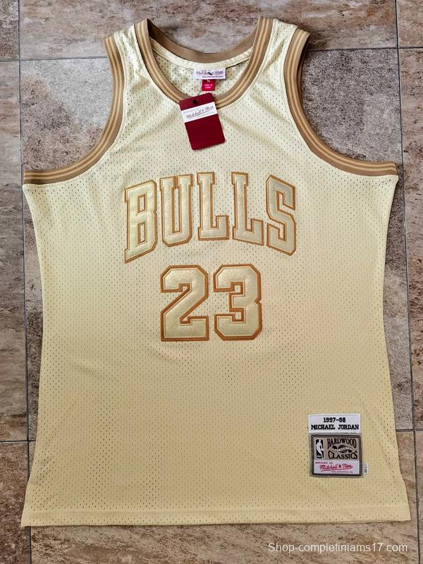 Men's Michael Jordan Golden Retro Classic Team Jersey