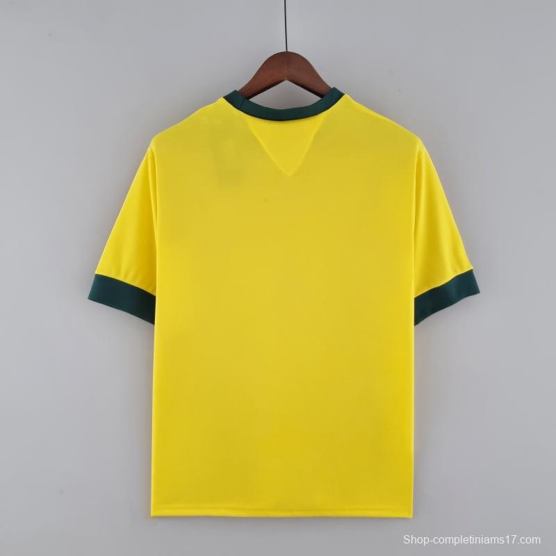 Retro Brazil 1970 Home Soccer Jersey