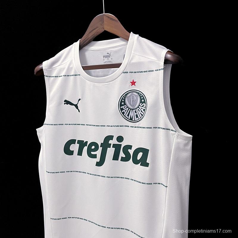 22/23 Vest Palmeiras Away White Soccer Jersey