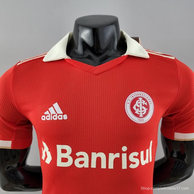 Player Version 22/23 Internacional Home  Soccer Jersey