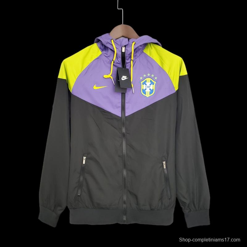 Windbreaker Brazil Purple Black