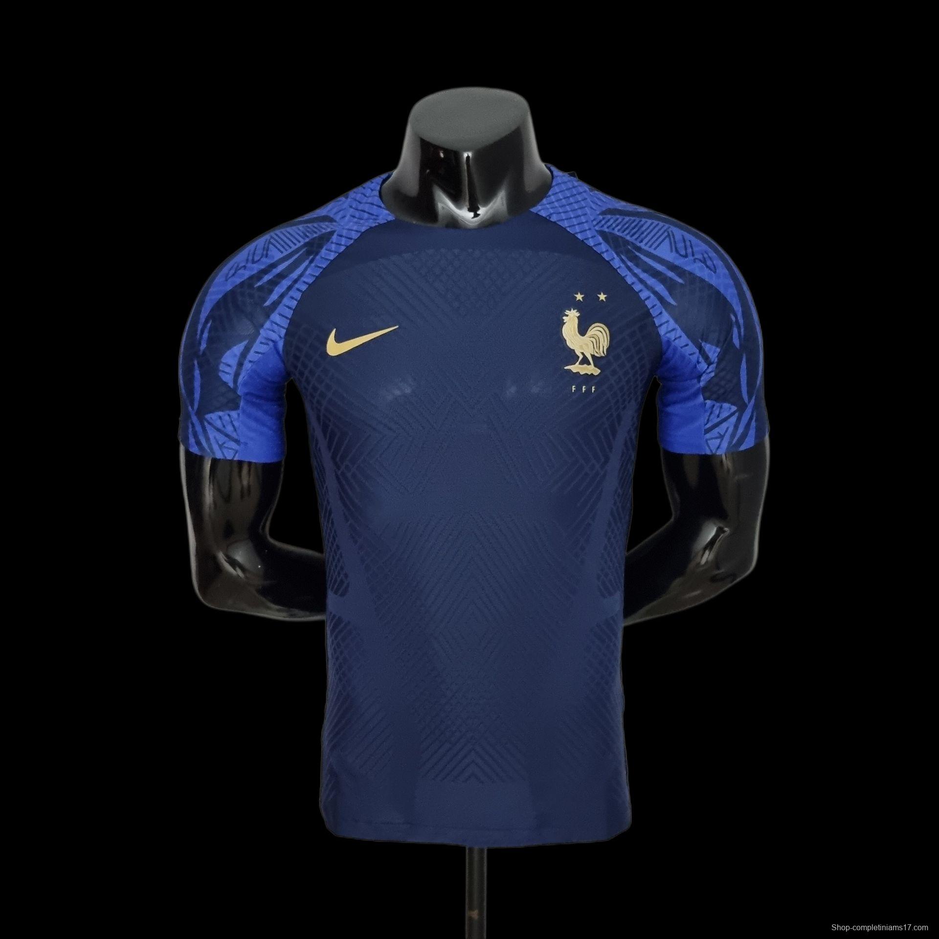 Player Version 2022 France Training Jersey Blue