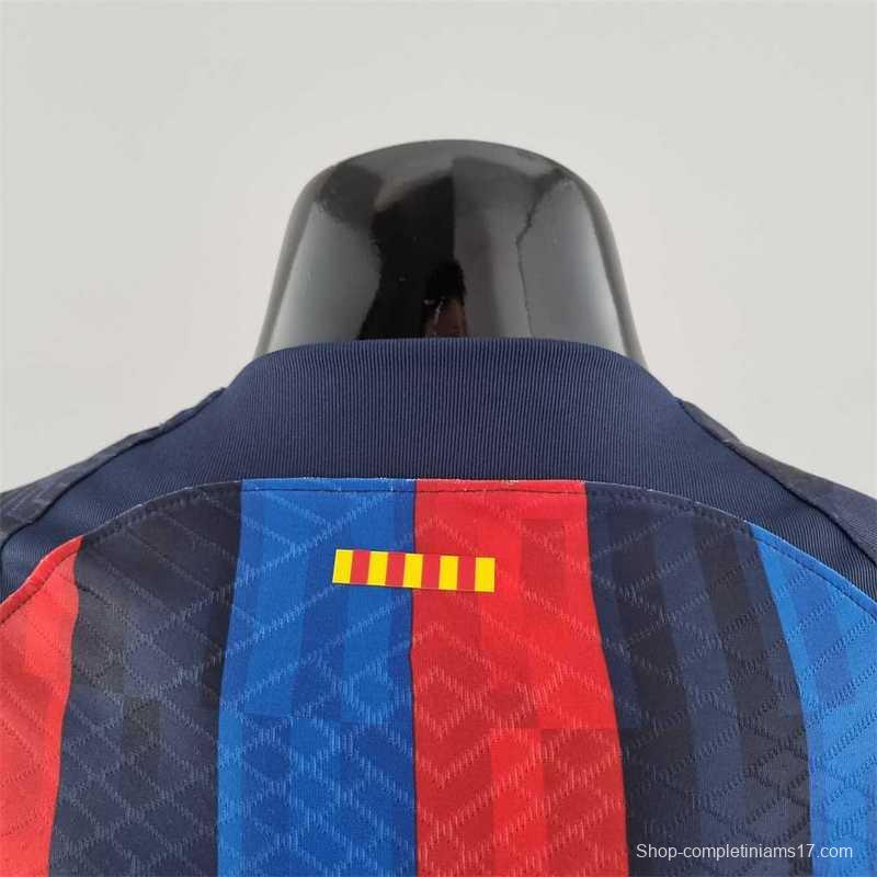 Player Version 22-23 Barcelona Home Soccer Jersey