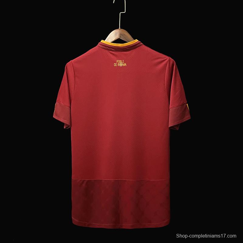 22/23 Roma Home Soccer Jersey