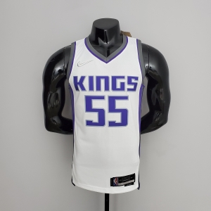 NBA 75th Anniversary Kings Williams #55 White Jersey