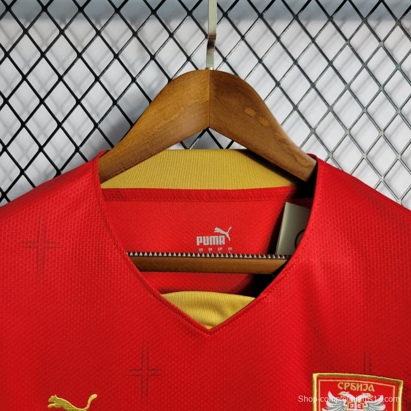 2022 Serbia Home Soccer Jersey