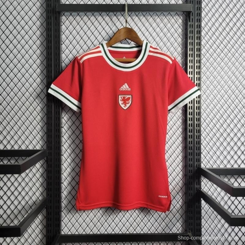 2022 Woman Wales Home Soccer Jersey