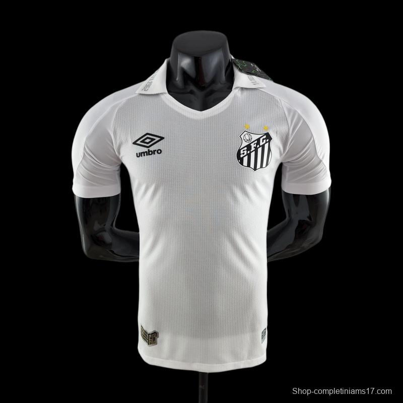 Player Version 22/23 Santos Home Soccer Jersey