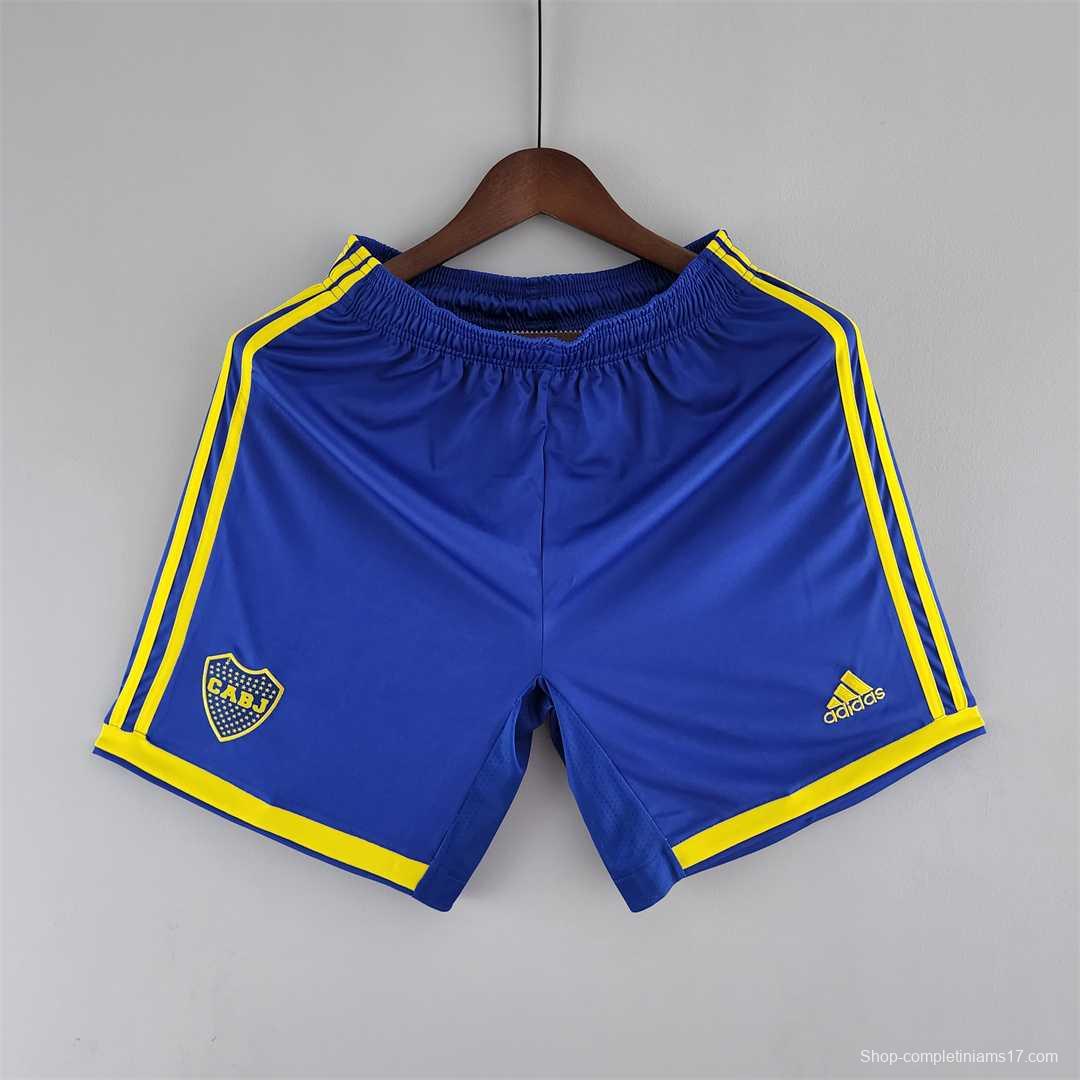 22-23 Boca Juniors Shorts Home Soccer Jersey