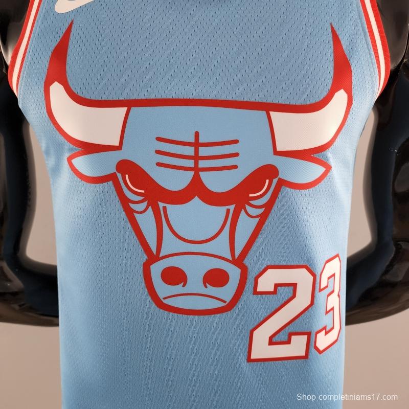 Chicago Bulls JORDAN#23 Blue NBA Jersey