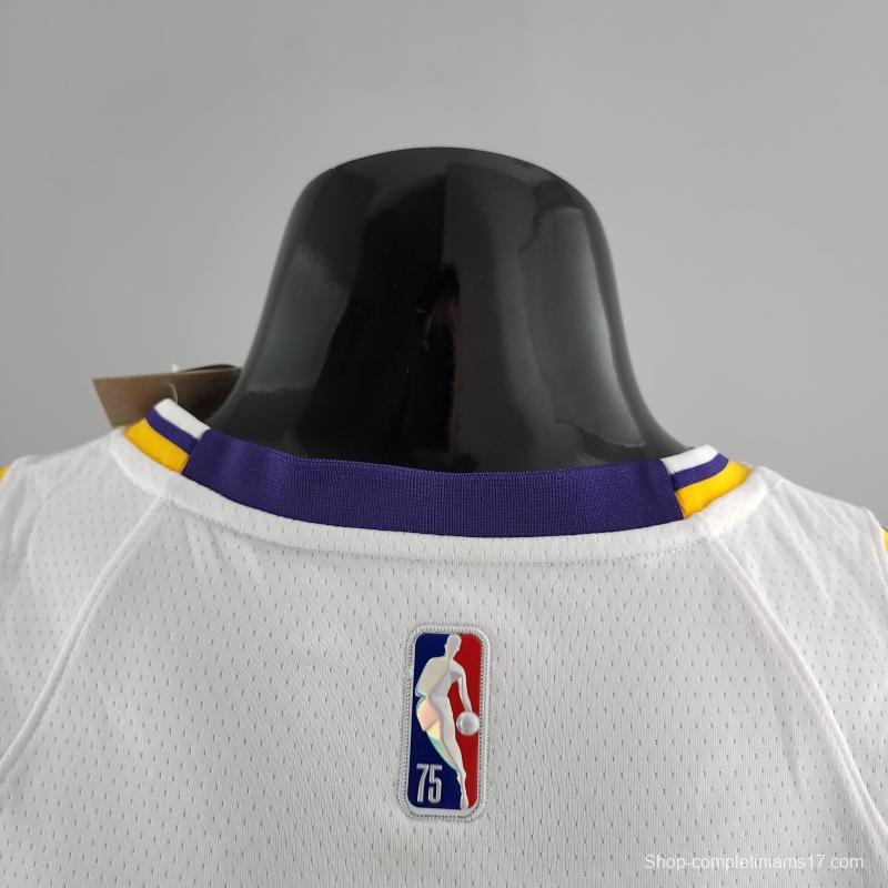 75th Anniversary IRVING #2 Los Angeles Lakers White NBA Jersey