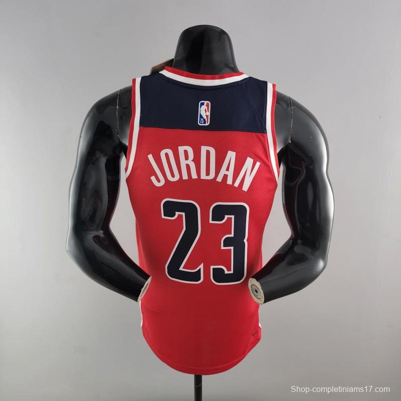 75th Anniversary JORDAN #23 Wizards Red, White And Blue NBA Jersey