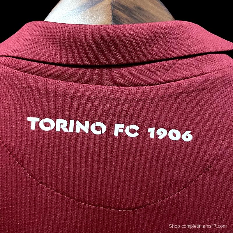 22/23 Torino Home Soccer Jersey