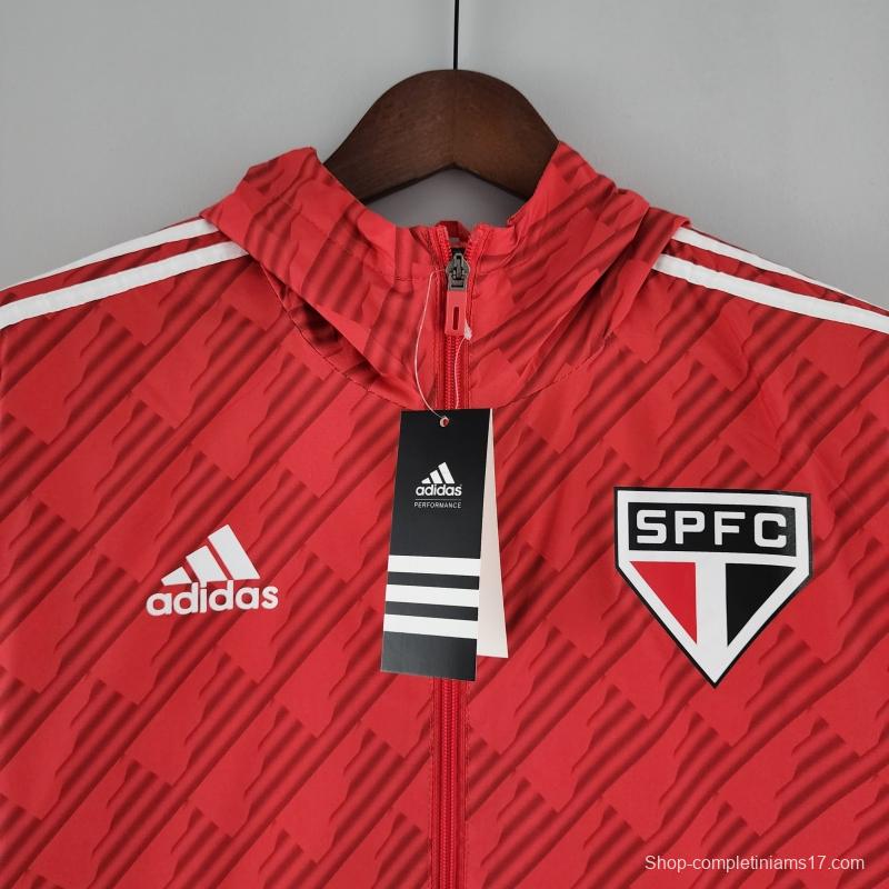 2022 Sao Paulo Windbreaker Red White