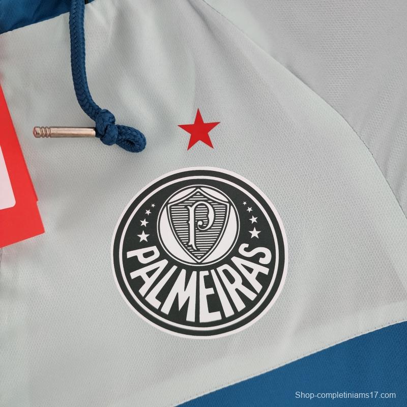 2022 Palmeiras Windbreaker Blue