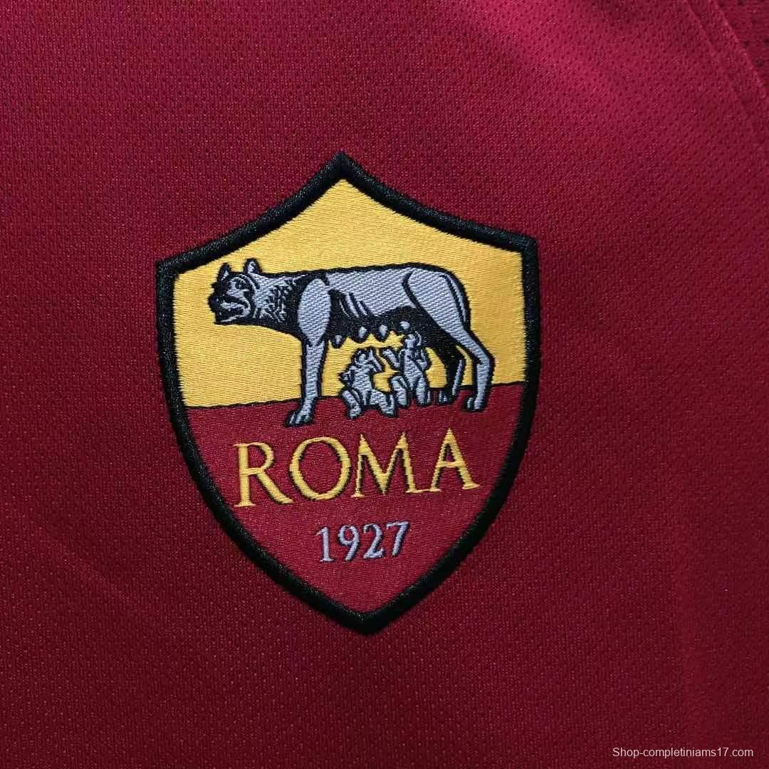 Retro 17/18 Roma Home Soccer Jersey