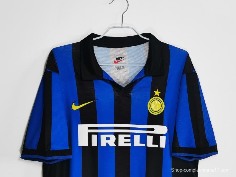 Retro 1998/99 Inter Milan Home Soccer Jersey