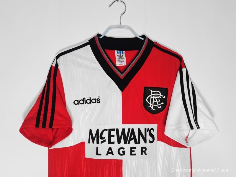 Retro 1995/96 Rangers Away Soccer Jersey