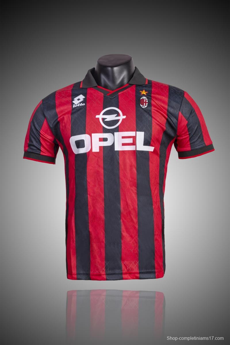 RETRO 94/96 AC Milan Home Soccer Jersey