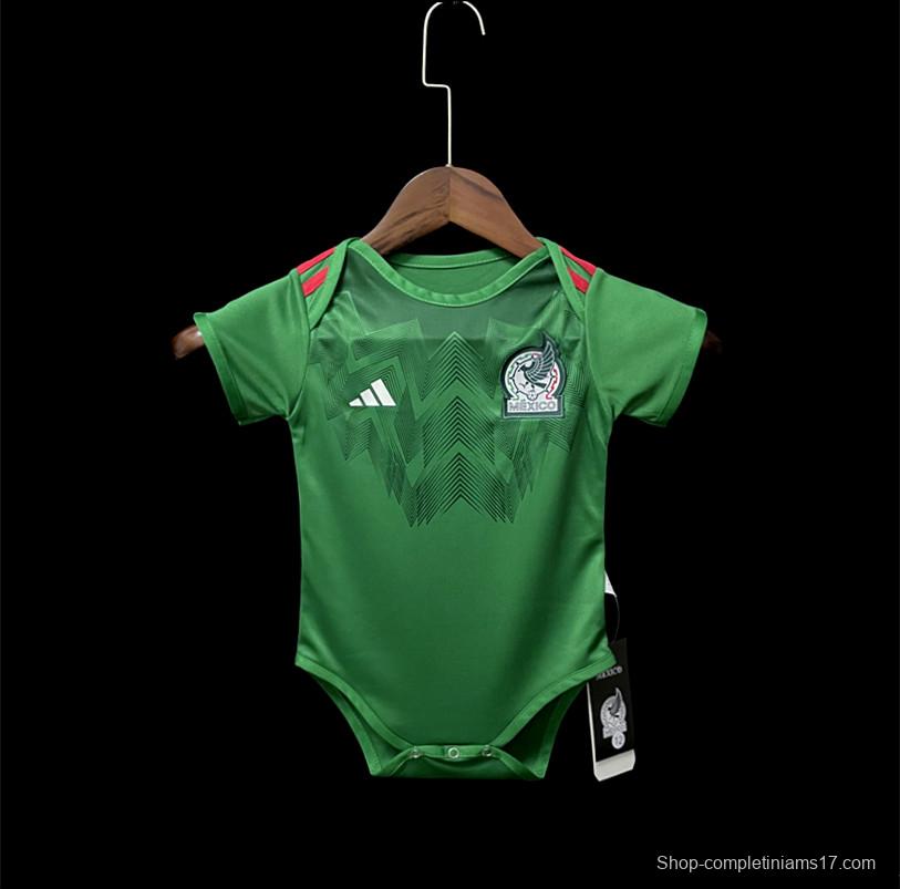 2022 Mexico Home Baby Soccer Jersey