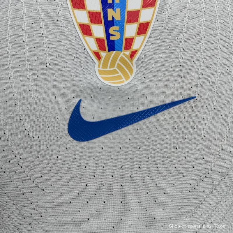 Player Version 2022 Croatia Home Soccer Jersey