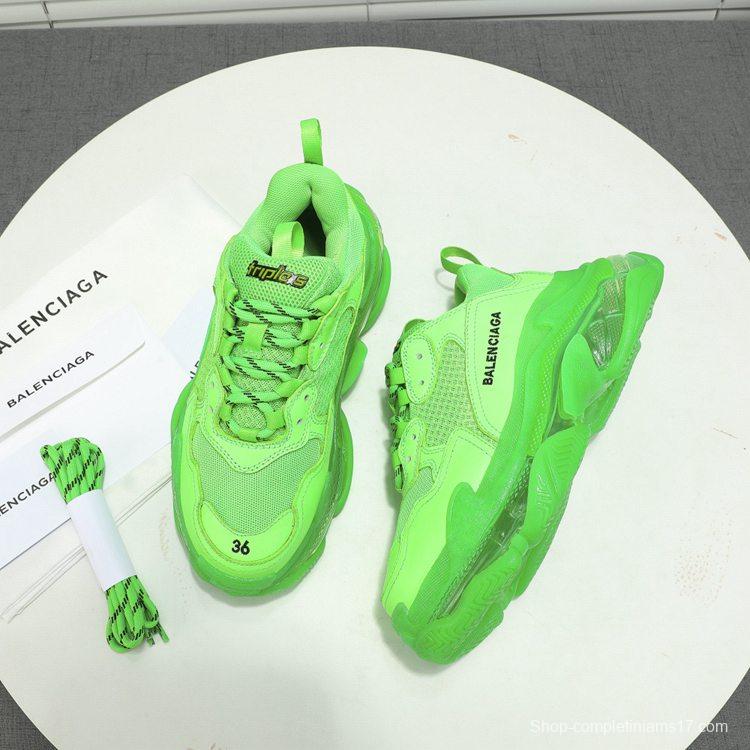 Men/Women Balenciaga Triple S Sneaker Green Item 6380380