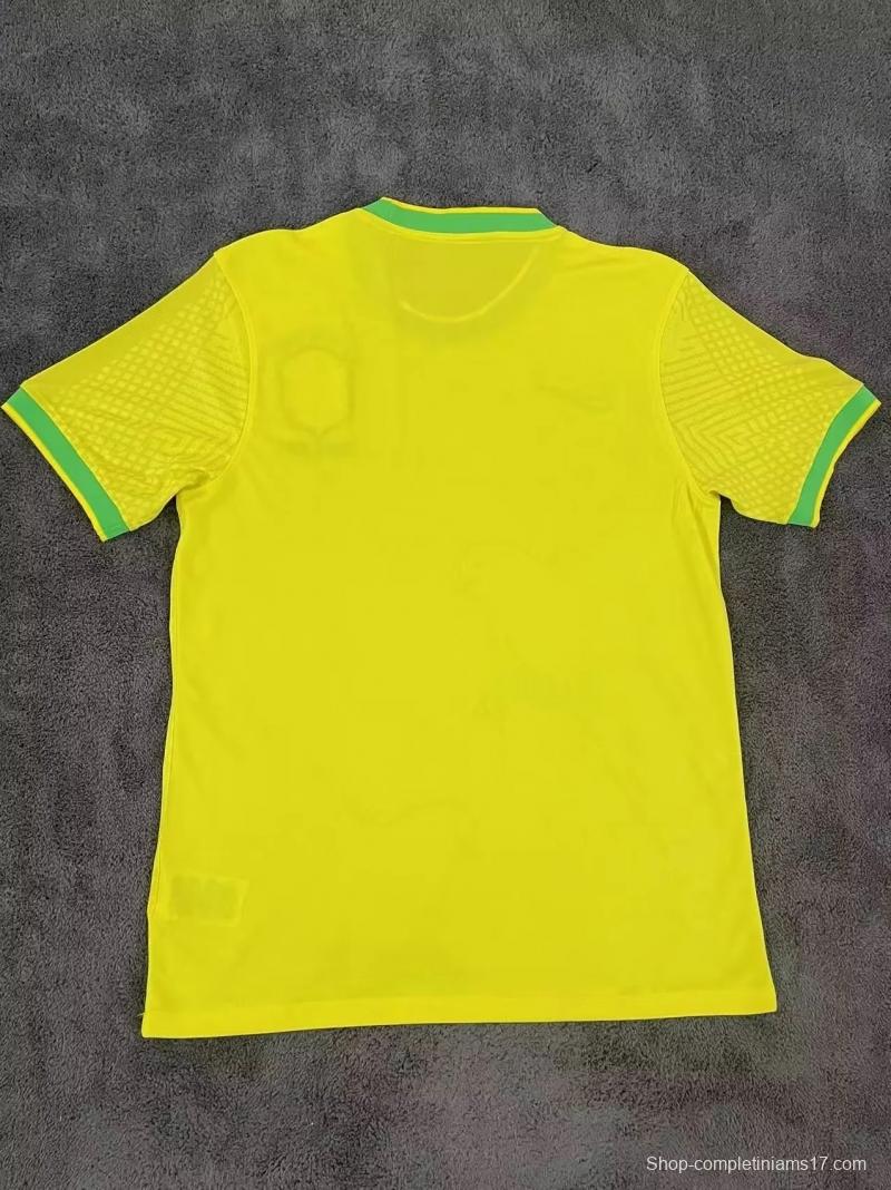 2022 Brazil Yellow Training Jersey