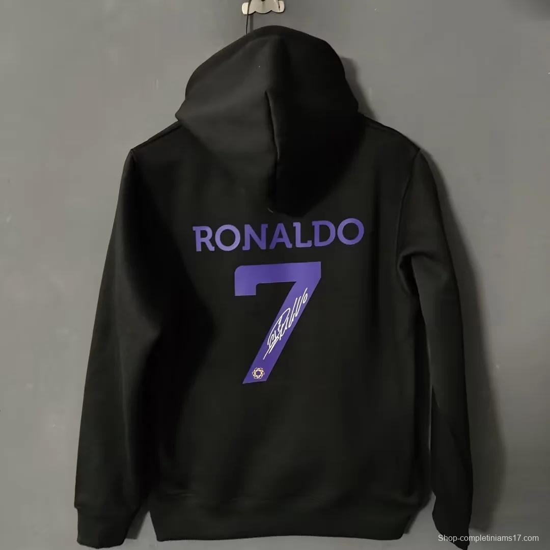 22/23 Al-Nassr FC Home CR7 Ronaldo Black Tracksuit Hoodie