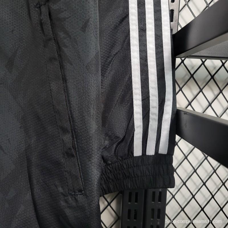 23-24 Juventus Black Windbreaker