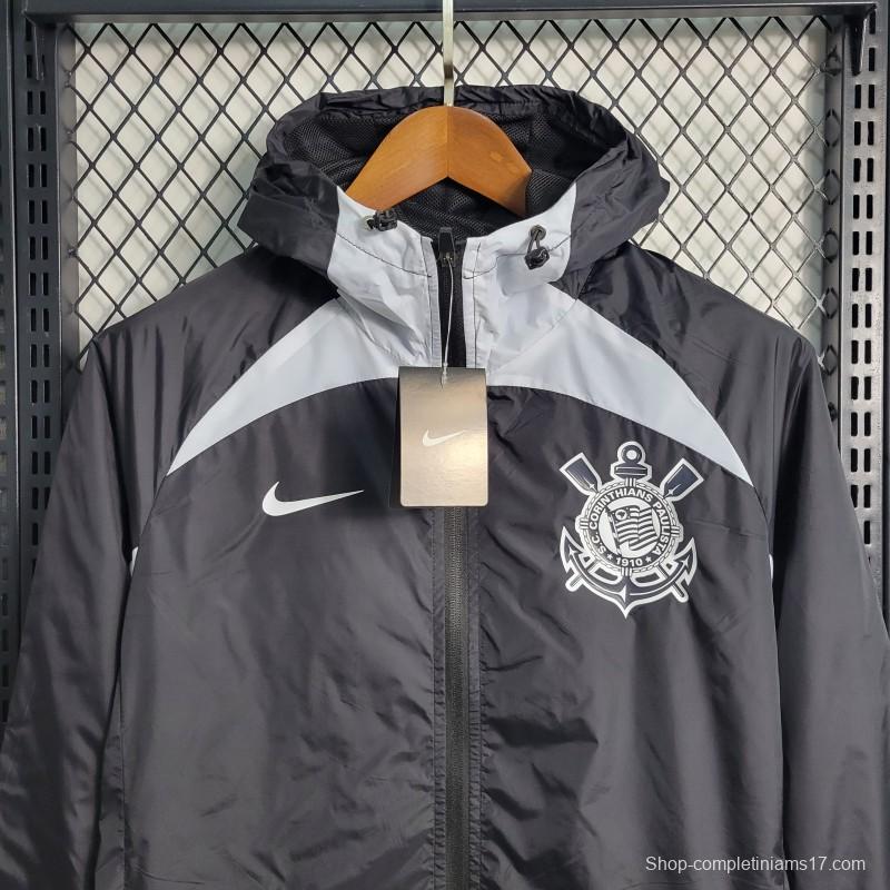 22-23 Corinthian Black Windbreaker