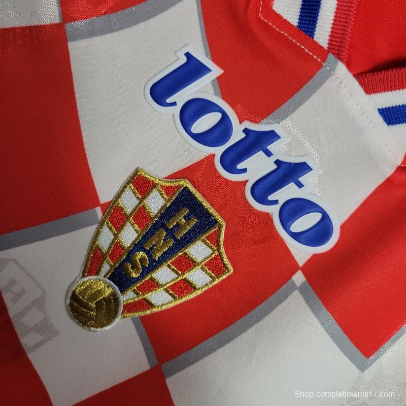 Retro 1998 Croatia Home Jersey