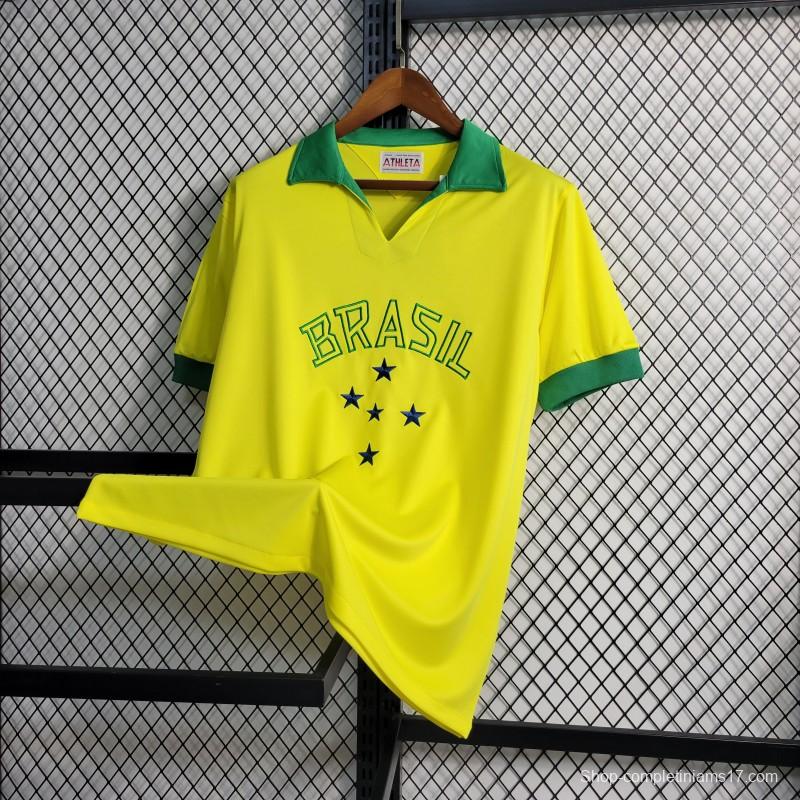 Retro 1958 Brazil Home Jersey