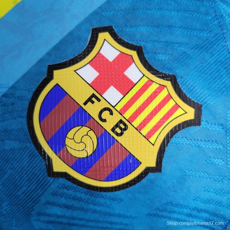 Player Version 23-24 Barcelona Blue Classic Jersey