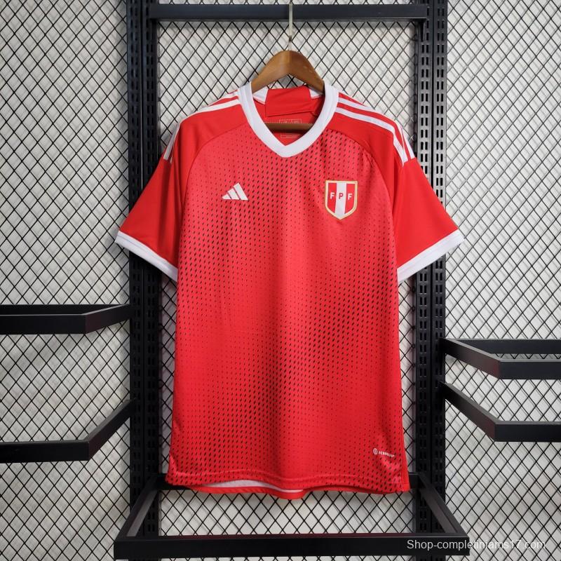 2023 Peru Away Red Jersey