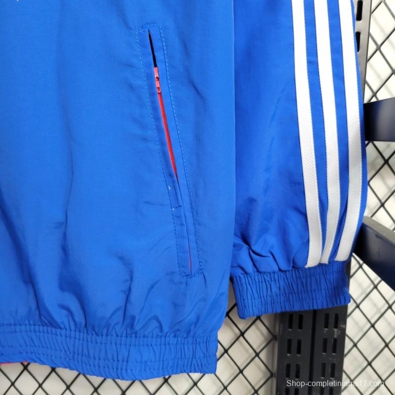 23-24 Bayern Munich Blue Reversible Windbreaker