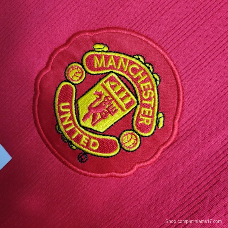 Retro 07-08 Manchester United Champions League Version Home Jersey