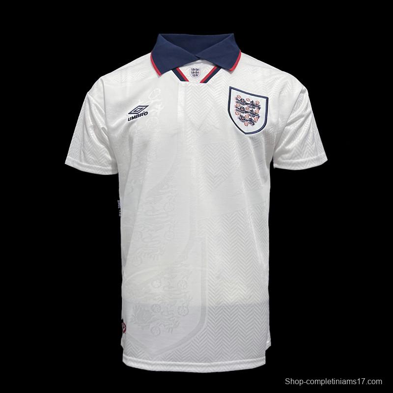 Retro 94/95 England At Home Soccer Jersey