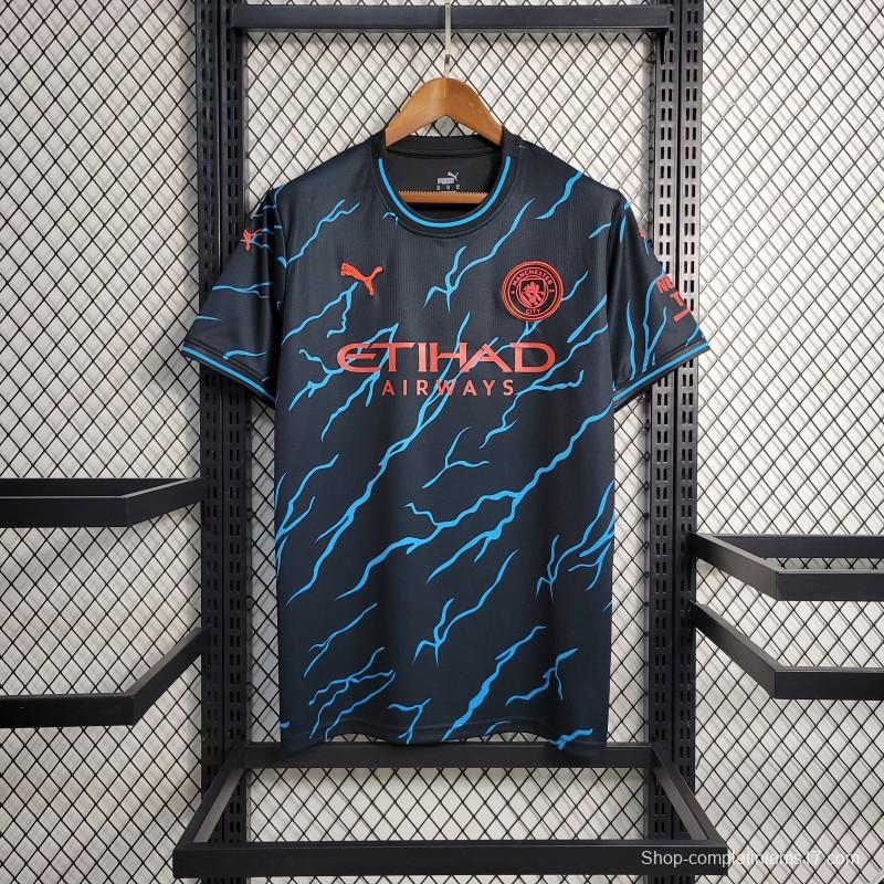 23-24 Manchester City Training Black Jersey